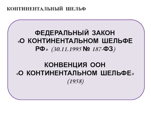 КОНТИНЕНТАЛЬНЫЙ ШЕЛЬФ МОРСКОЕ ДНО И НЕДРА ПОДВОДНЫХ РАЙОНОВ, НАХОДЯЩИЕСЯ ЗА ПРЕДЕЛАМИ