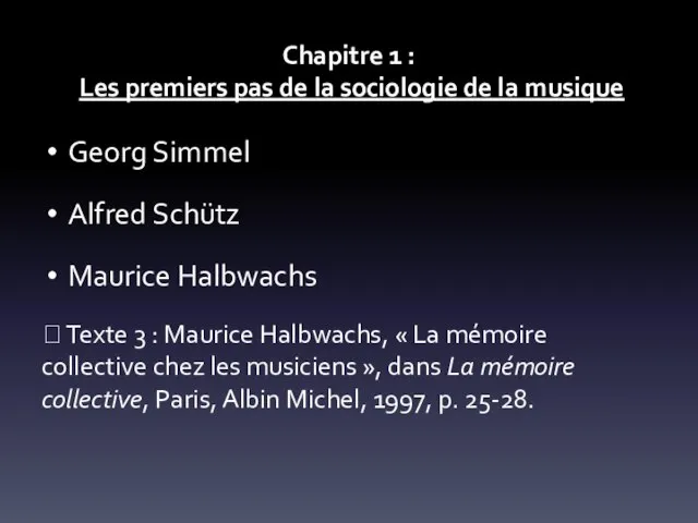 Chapitre 1 : Les premiers pas de la sociologie de la