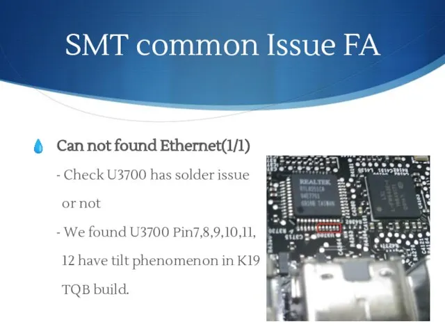 SMT common Issue FA Can not found Ethernet(1/1) - Check U3700