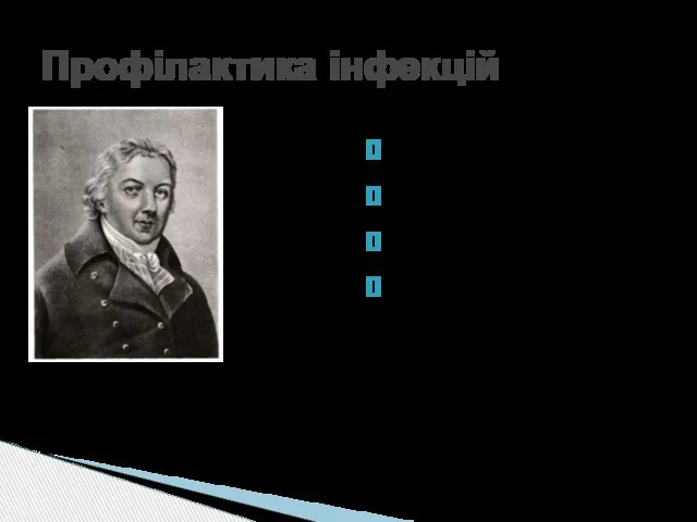 Профілактика інфекцій Вакцинація Стерилізація Пастеризація Дезінфекція