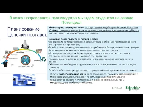 В каких направлениях производства мы ждем студентов на заводе Потенциал Планирование