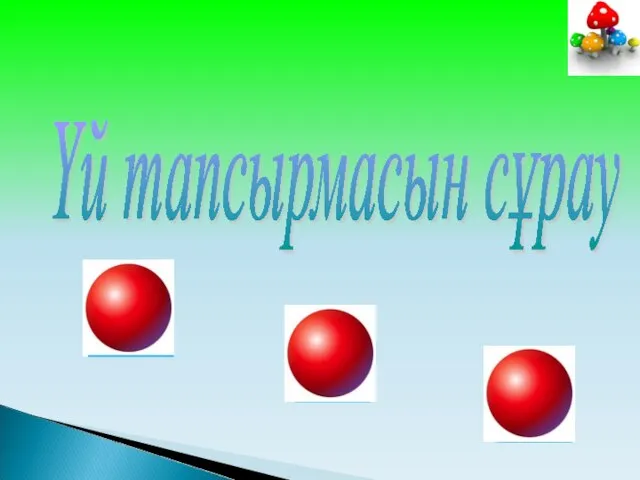 Үй тапсырмасын сұрау