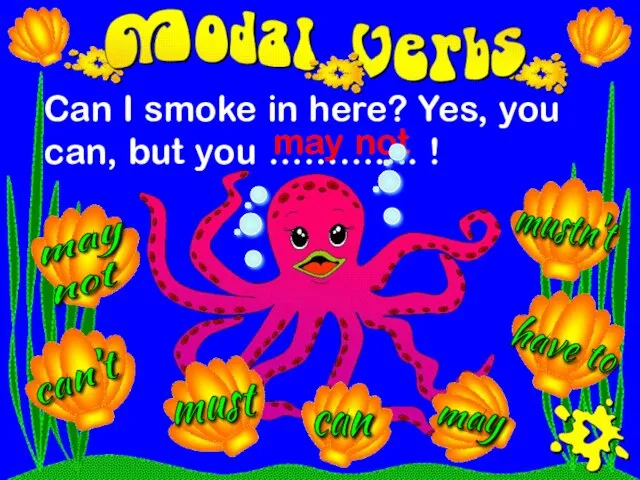 Can I smoke in here? Yes, you can, but you ………....