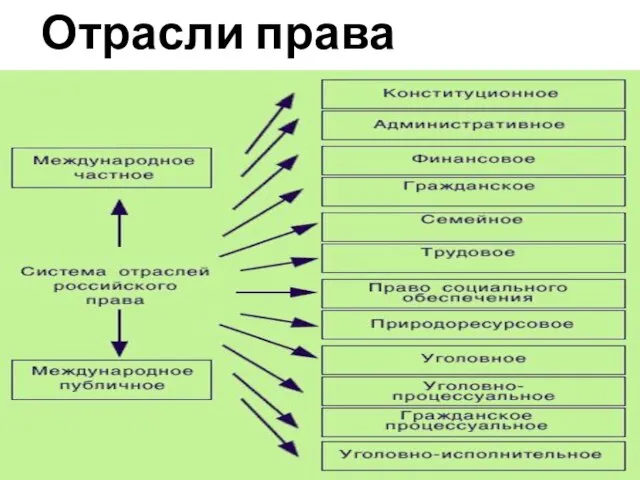 Отрасли права