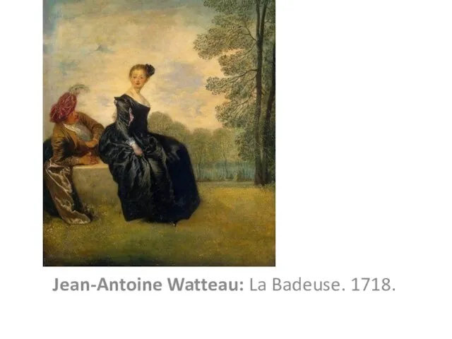 Jean-Antoine Watteau: La Badeuse. 1718.