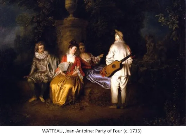 WATTEAU, Jean-Antoine: Party of Four (c. 1713)