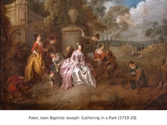 Pater, Jean Baptiste Joseph: Gathering in a Park (1719-20)