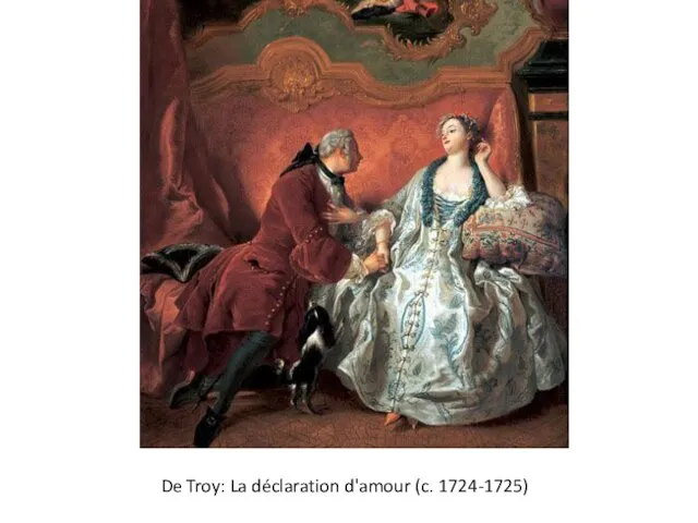 De Troy: La déclaration d'amour (c. 1724-1725)