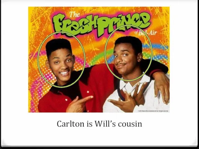 Carlton is Will’s cousin