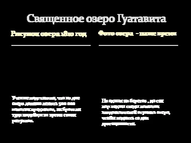 Рисунок озера 1810 год Священное озеро Гуатавита Фото озера - наше