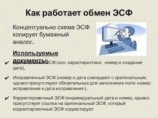 Как работает обмен ЭСФ Оригинальный ЭСФ (осн. характеристики: номер и создания