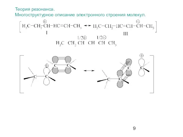 Теория резонанса. Многоструктурное описание электронного строения молекул.