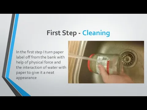 First Step - Cleaning In the first step I turn paper