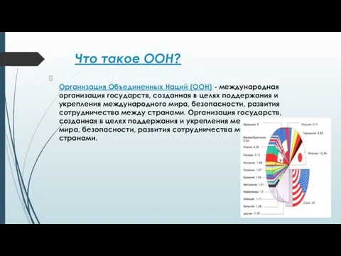 Что такое ООН? Организация Объединенных Наций (ООН) - международная Организация Объединенных