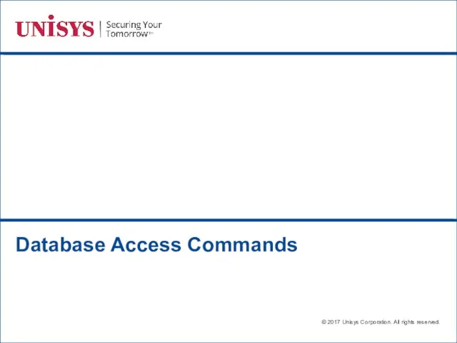 Database Access Commands