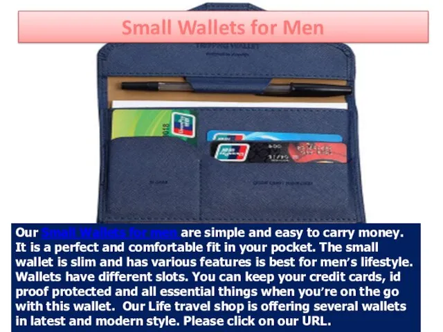 Small Wallets for Men Our Small Wallets for men are simple