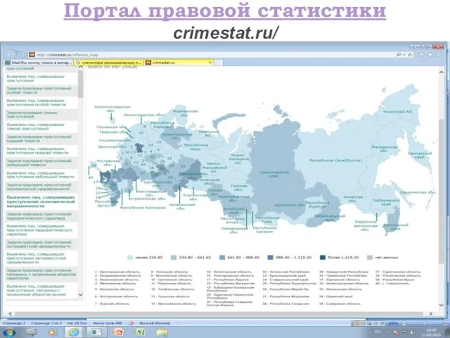 Портал правовой статистики crimestat.ru/