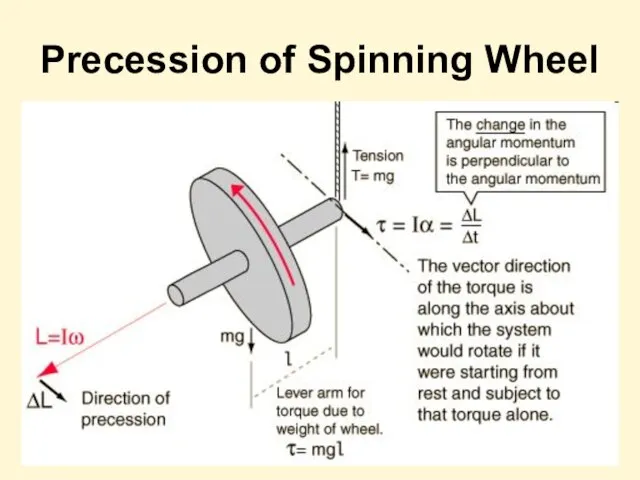 Precession of Spinning Wheel