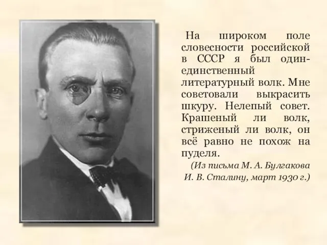 На широком поле словесности российской в СССР я был один-единственный литературный