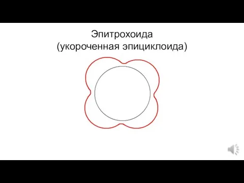 Эпитрохоида (укороченная эпициклоида)