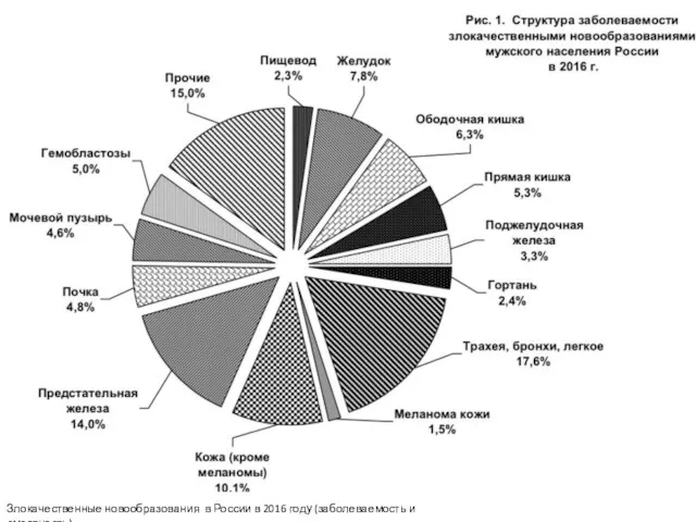 Злокачественные новообразования в России в 2016 году (заболеваемость и смертность)