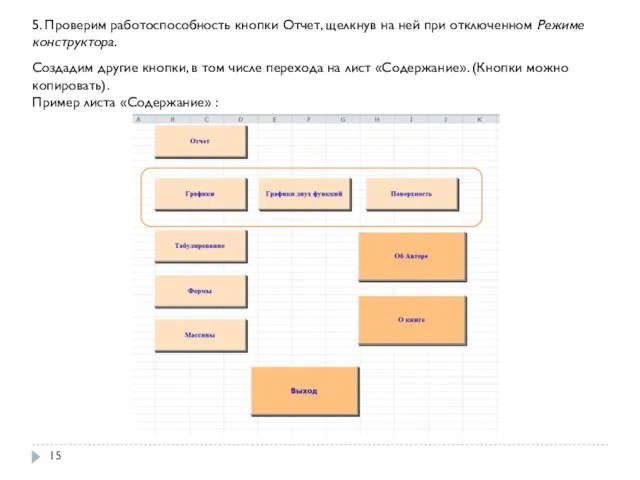 5. Проверим работоспособность кнопки Отчет, щелкнув на ней при отключенном Режиме