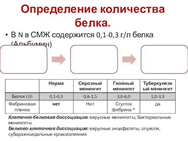 Определение количества белка. В N в СМЖ содержится 0,1-0,3 г/л белка