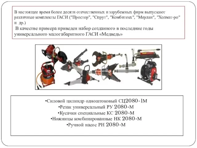 В настоящее время более десяти отечественных и зарубежных фирм выпускают различные