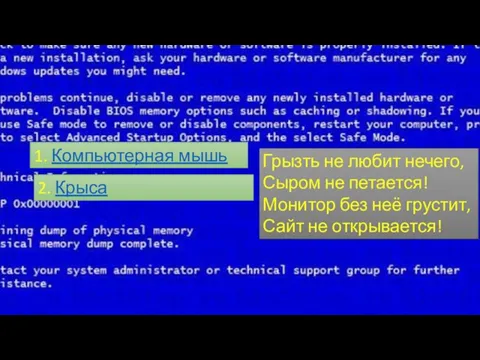 Грызть не любит нечего, Сыром не петается! Монитор без неё грустит,