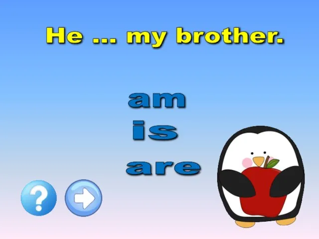 He … my brother. are am is