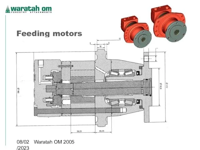 08/02/2023 Waratah OM 2005 Feeding motors