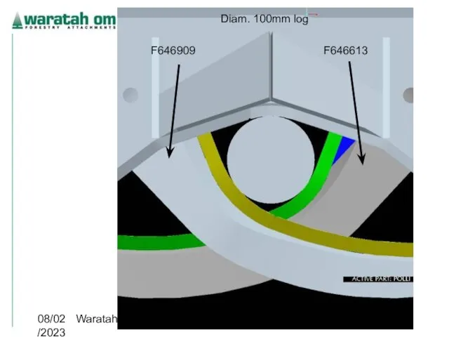 08/02/2023 Waratah OM 2005 Diam. 100mm log F646613 F646909
