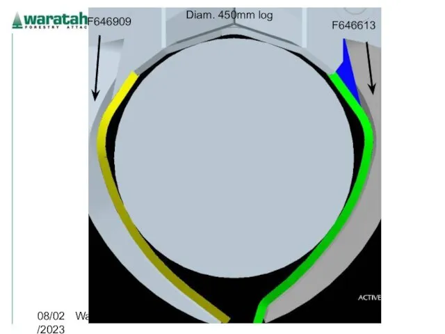 08/02/2023 Waratah OM 2005 Diam. 450mm log F646613 F646909