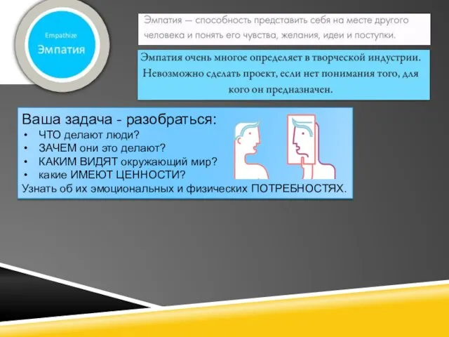 Ваша задача - разобраться: ЧТО делают люди? ЗАЧЕМ они это делают?