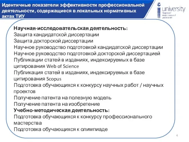 Научная-исследовательская деятельность: Защита кандидатской диссертации Защита докторской диссертации Научное руководство подготовкой