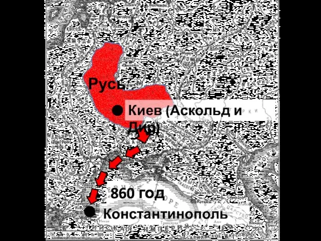 Киев (Аскольд и Дир) Константинополь Русь 860 год