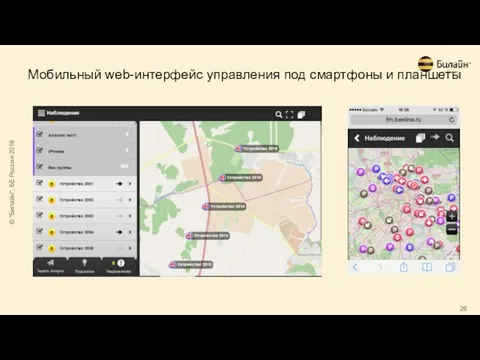 Мобильный web-интерфейс управления под смартфоны и планшеты