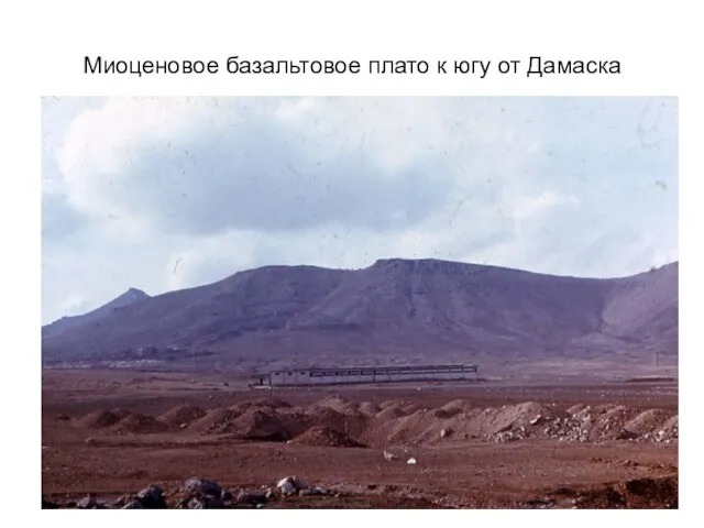 Миоценовое базальтовое плато к югу от Дамаска