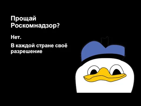 Нет. В каждой стране своё разрешение Прощай Роскомнадзор?