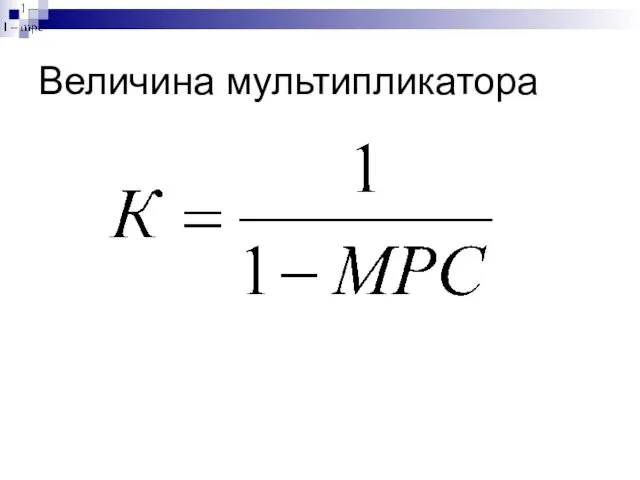 Величина мультипликатора