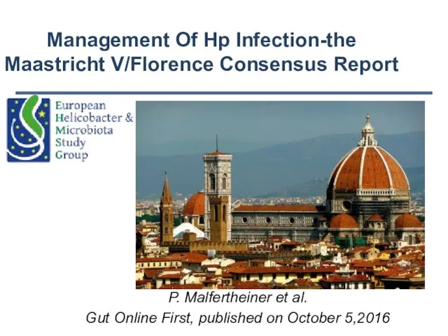 Management Of Hp Infection-the Maastricht V/Florence Consensus Report P. Malfertheiner et