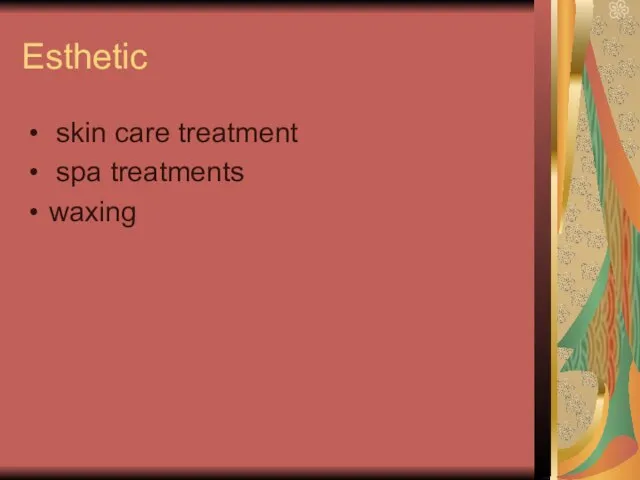 Esthetic skin care treatment spa treatments waxing