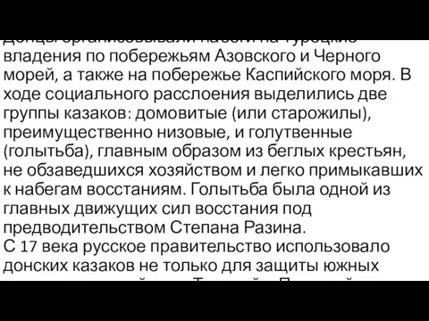 Донцы организовывали набеги на турецкие владения по побережьям Азовского и Черного