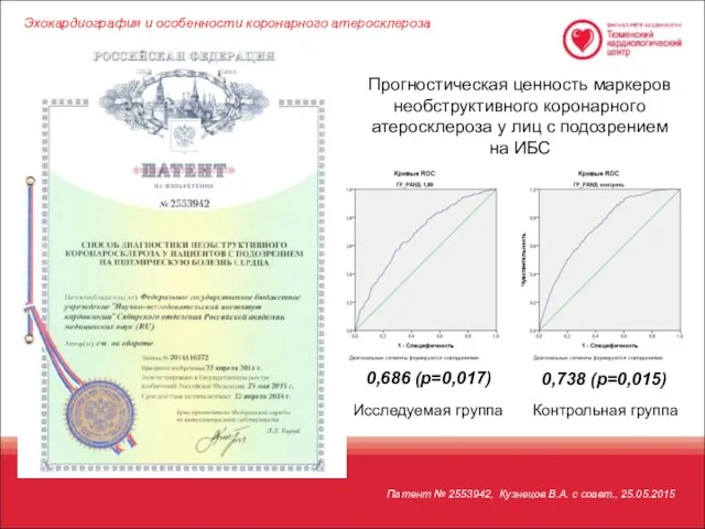 Прогностическая ценность маркеров необструктивного коронарного атеросклероза у лиц с подозрением на