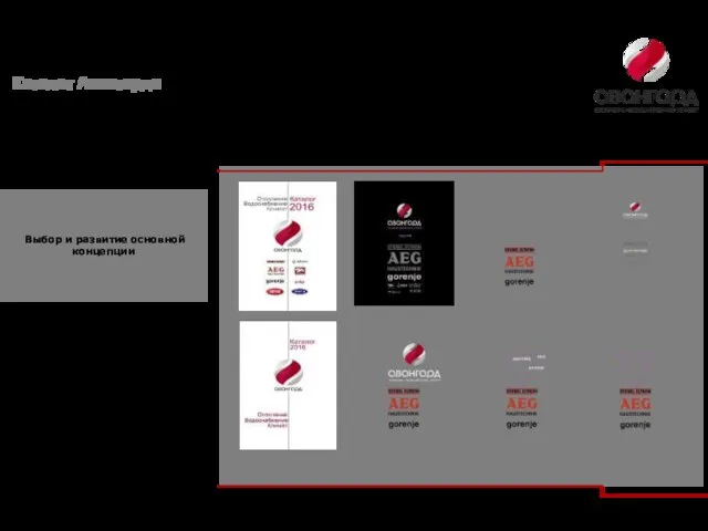 Выбор и развитие основной концепции Каталог Авангарда