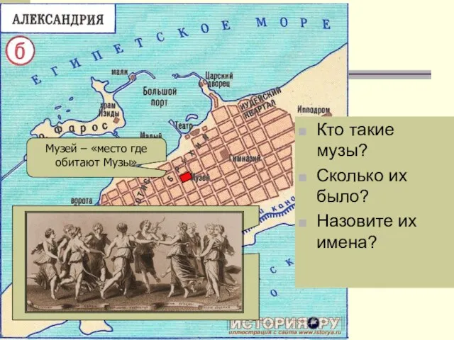 Музей – «место где обитают Музы» Кто такие музы? Сколько их было? Назовите их имена?