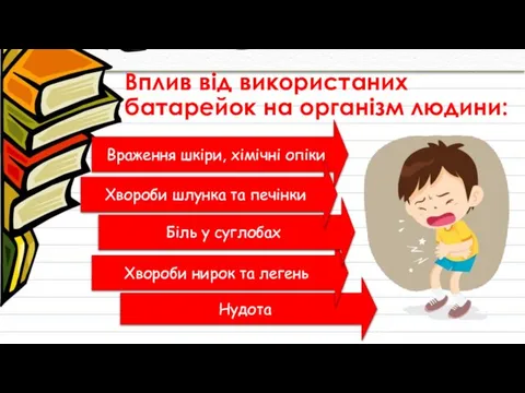 Вплив від використаних батарейок на організм людини: Враження шкіри, хімічні опіки