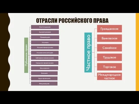 ОТРАСЛИ РОССИЙСКОГО ПРАВА