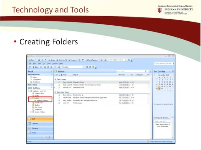 Technology and Tools Creating Folders