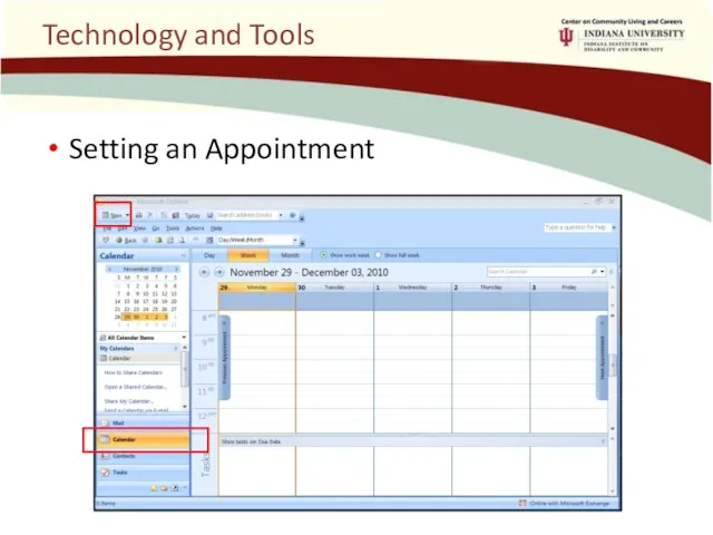 Technology and Tools Setting an Appointment